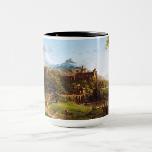 Die Abreise von Thomas Cole Tasse (Zentrum)