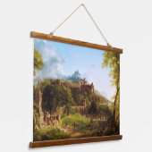 Die Abreise von Thomas Cole Wandteppich Mit Holzrahmen (Gewinkelt)