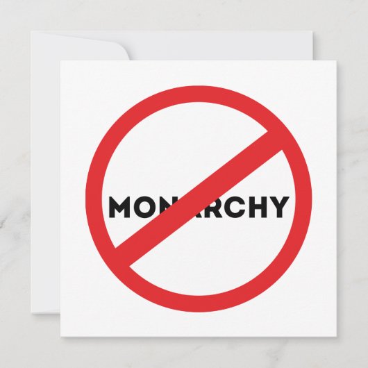 Die Abschaffung der Monarchie (Vorderseite)