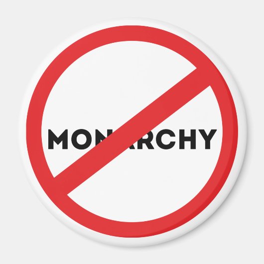 Die Abschaffung der Monarchie Magnet (Vorne)