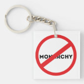 Die Abschaffung der Monarchie Schlüsselanhänger (Vorderseite)