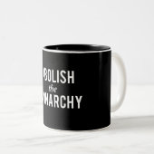 Die Abschaffung der Monarchie Zweifarbige Tasse (VorderseiteRechts)