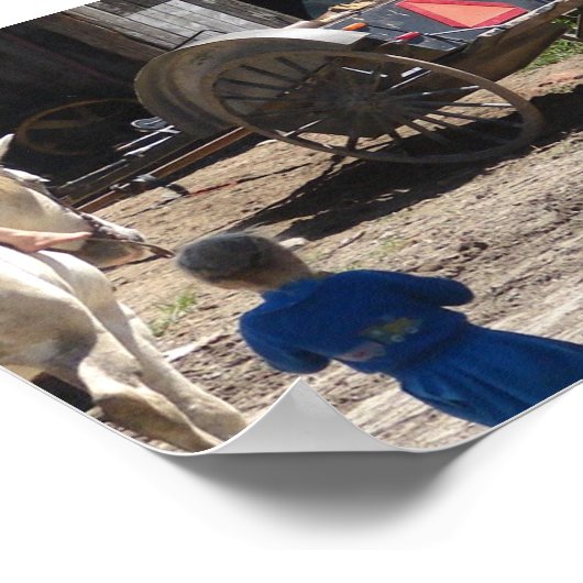 Die abscheulichen Mädchen und ihr Pferd Poster (Ecke)