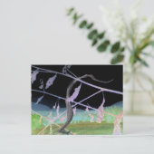 "Die Abschiedsnake" verwandelte Snakeskin Postkarte (Stehend Vorderseite)