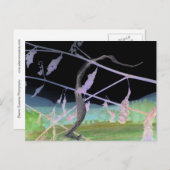 "Die Abschiedsnake" verwandelte Snakeskin Postkarte (Vorne/Hinten)