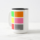 Die abschließende Wager-Tasse Zweifarbige Tasse (Vorderseite Links)