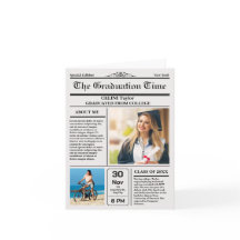 Die Abschluss News! Druckfähige Zeitung Keepake