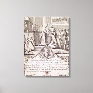 Die Abschwörung von Henri IV Leinwanddruck