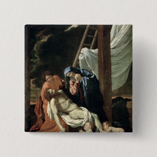 Die Absetzung, c.1630 Button (Vorderseite)