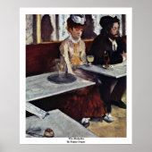 Die Absinthe von Edgar Degas Poster (Vorne)