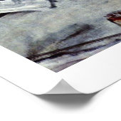 Die Absinthe von Edgar Degas Poster (Ecke)