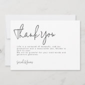 Die Absolventen | 2 Partei für den doppelten Absch Dankeskarte (Rückseite)