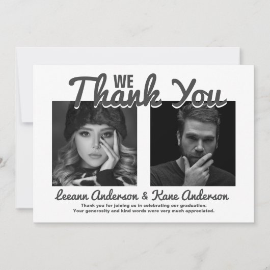 Die Absolventen | 2 Partei für den doppelten Absch Einladung (Vorderseite)