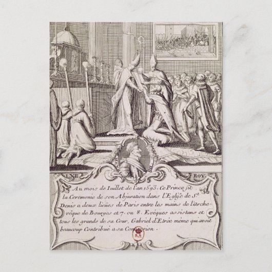 Die Abspaltung von Henri IV Postkarte (Vorderseite)