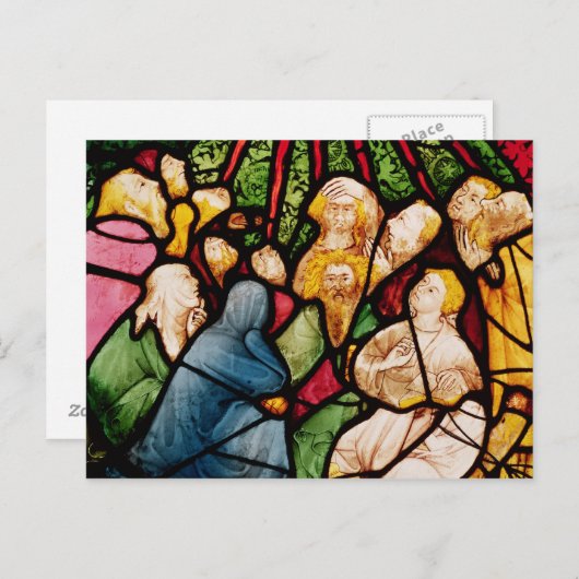 Die Abstammung des Heiligen Geistes, c.1400 Postkarte (Vorne/Hinten)