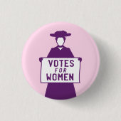 Die Abstimmung für Frauen Suffragette Button (Vorderseite)