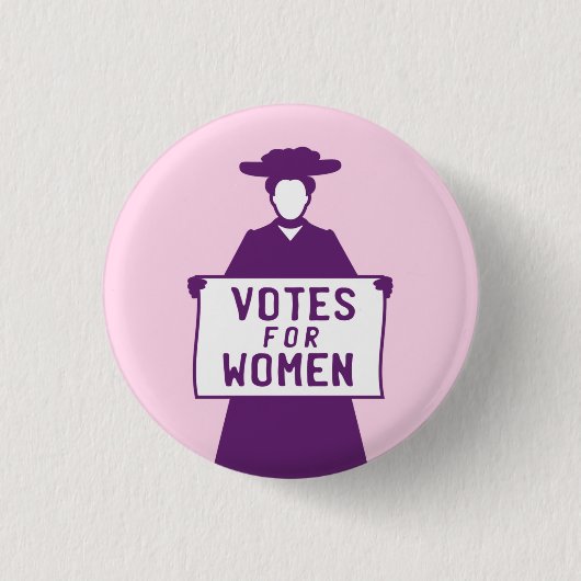 Die Abstimmung für Frauen Suffragette Button (Vorderseite)