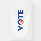 Die Abstimmung Hoffnung rot-weiß-blau Typografie D Banner (Vertikal)