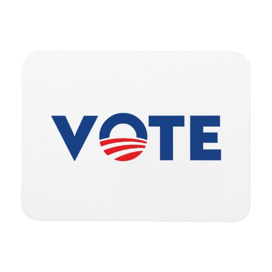 Die Abstimmung Hoffnung rot-weiß-blau Typografie D Magnet (Horizontal)