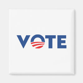 Die Abstimmung Hoffnung rot-weiß-blau Typografie D Magnet