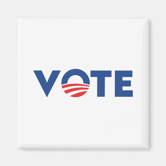 Die Abstimmung Hoffnung rot-weiß-blau Typografie D Magnet (Vorne)