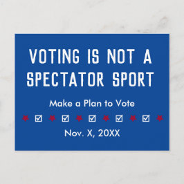 Die Abstimmung ist kein Spektakel Sport Erinnerung Postkarte