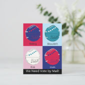 Die Abstimmung sollte kein Risiko darstellen, dass Postkarte (Stehend Vorderseite)