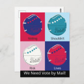 Die Abstimmung sollte kein Risiko darstellen, dass Postkarte (Vorne/Hinten)