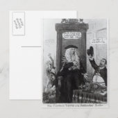 Die Abstimmung über das Casting oder der unabhängi Postkarte (Vorne/Hinten)