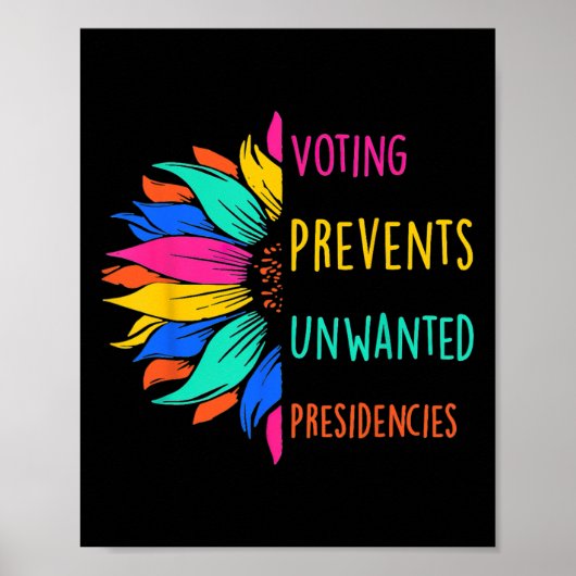 Die Abstimmung verhindert unerwünschte Präsidentsc Poster (Vorne)