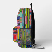 Die abstrakte Acrylmalerei Bedruckter Rucksack (Rechts)
