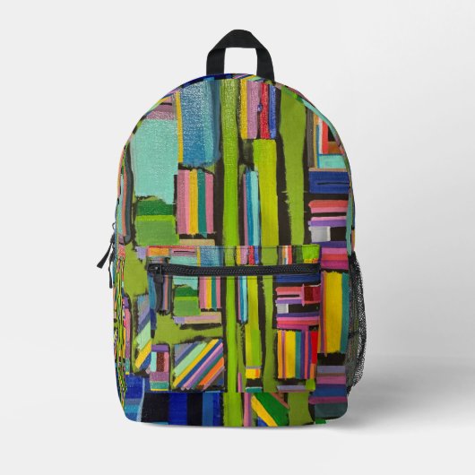 Die abstrakte Acrylmalerei Bedruckter Rucksack (Vorderseite)