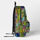 Die abstrakte Acrylmalerei Bedruckter Rucksack (Links)