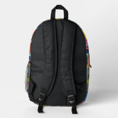 Die abstrakte Acrylmalerei Bedruckter Rucksack (Rückseite)