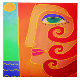 Die Abstrakte Art des Strandes Fliese