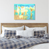 Die Abstrakte Artwork-Szene am Strand Leinwanddruck (Insitu (Schlafzimmer))
