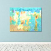 Die Abstrakte Artwork-Szene am Strand Leinwanddruck (Insitu (Holzboden))