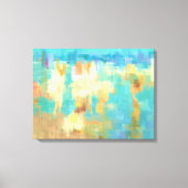 Die Abstrakte Artwork-Szene am Strand Leinwanddruck (Vorderseite)