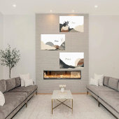 Die Abstrakte Erde Tones Mountain Leinwand Kunst