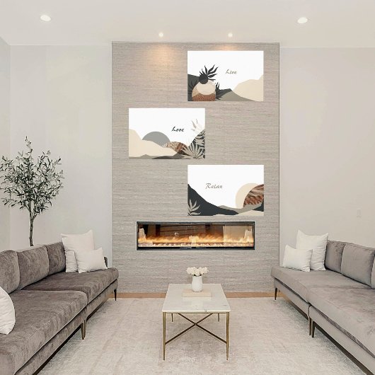 Die Abstrakte Erde Tones Mountain Leinwand Kunst