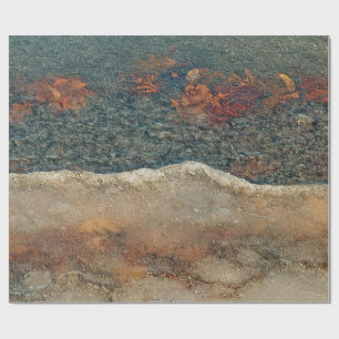 Die abstrakte fotografische Kunst des Thaw Geschenkpapier