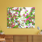"Die abstrakte Kirschblüte" wickelte Leinwanddruck (Insitu (Wohnzimmer))