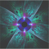 Die Abstrakte Kunst der Augen Aufkleber (Vorderseite)