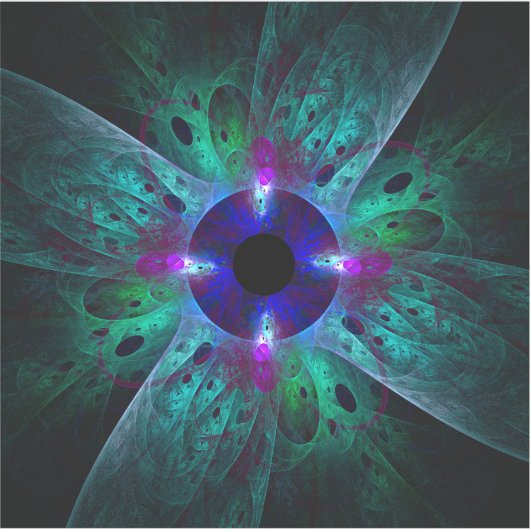 Die Abstrakte Kunst der Augen Aufkleber (Vorderseite)