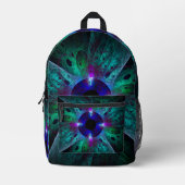 Die Abstrakte Kunst der Augen Bedruckter Rucksack (Vorderseite)