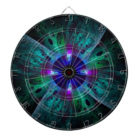 Die Abstrakte Kunst der Augen Dartscheibe (vorne)