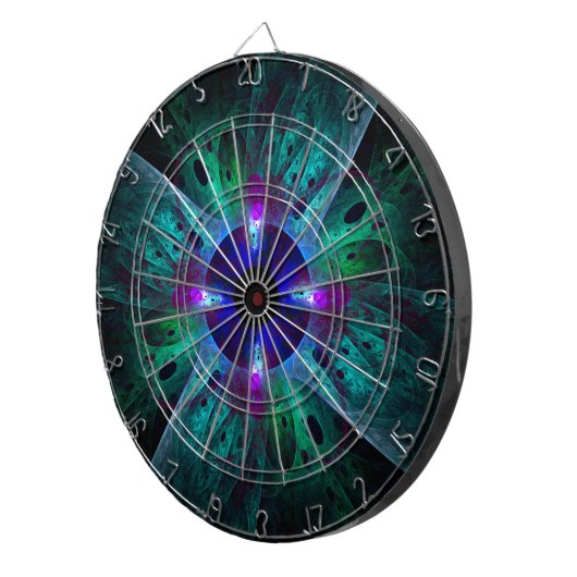 Die Abstrakte Kunst der Augen Dartscheibe (Vorderseite rechts)