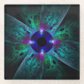 Die Abstrakte Kunst der Augen Glasuntersetzer (Vorderseite)