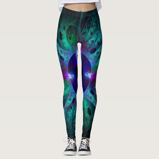 Die Abstrakte Kunst der Augen Leggings (Vorderseite)