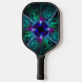 Die Abstrakte Kunst der Augen Pickleball Schläger (Rückseite)